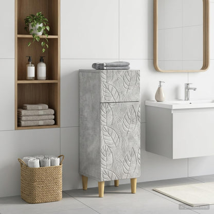 vidaXL Bathroom Storage Cainet DELFT Concrete Grey 30 x 31 x 80 cm 1