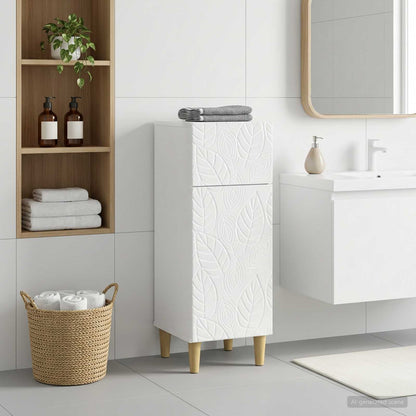 vidaXL Bathroom Storage Cainet DELFT High Gloss White 30 x 31 x 80 cm 1