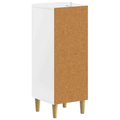 vidaXL Bathroom Storage Cainet DELFT High Gloss White 30 x 31 x 80 cm 6