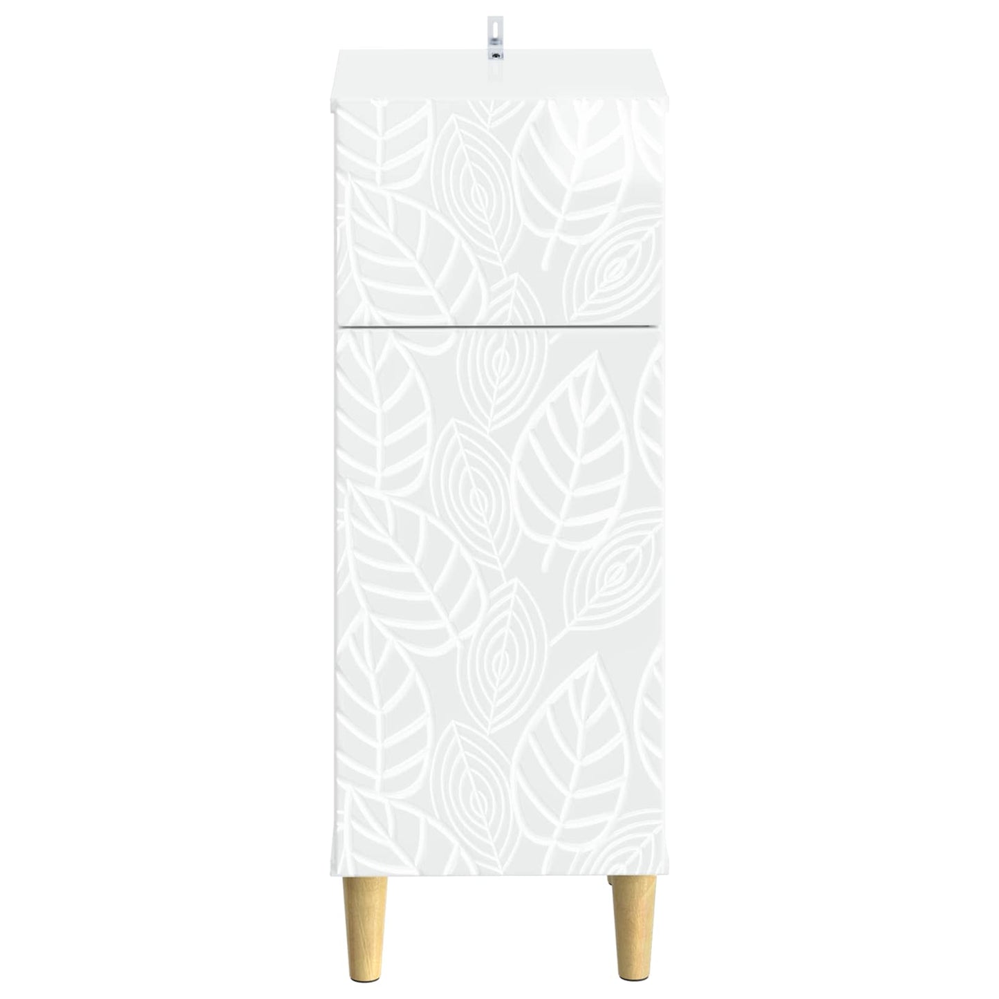 vidaXL Bathroom Storage Cainet DELFT High Gloss White 30 x 31 x 80 cm 4