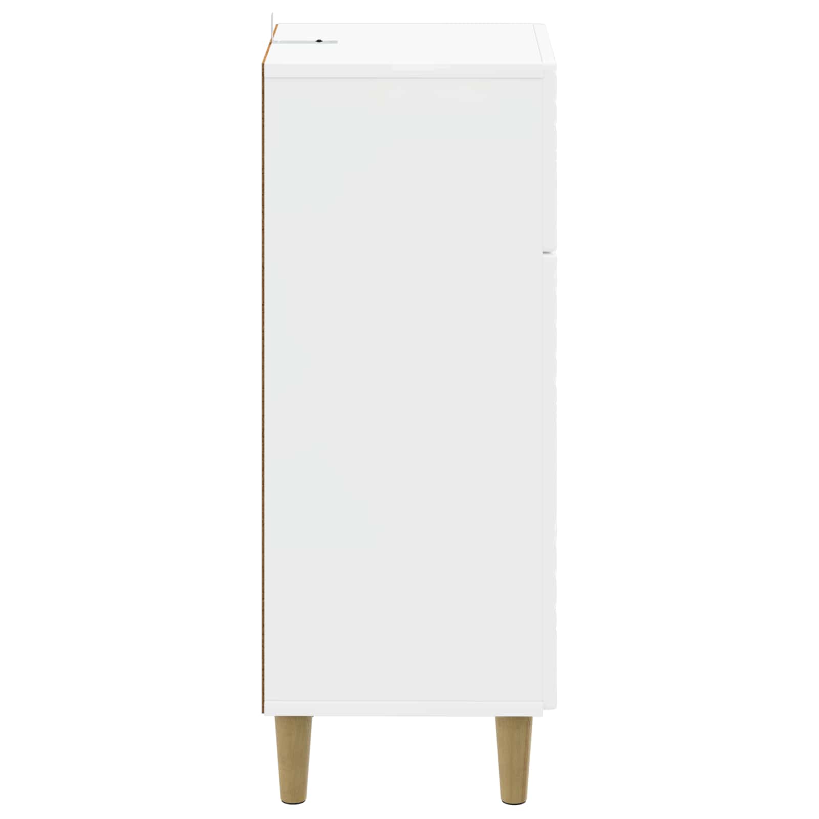 vidaXL Bathroom Storage Cainet DELFT High Gloss White 30 x 31 x 80 cm 5