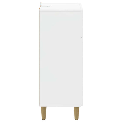 vidaXL Bathroom Storage Cainet DELFT High Gloss White 30 x 31 x 80 cm 5