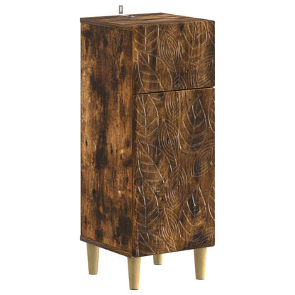 vidaXL Bathroom Storage Cainet DELFT Smoked Oak 30 x 31 x 80 cm 2