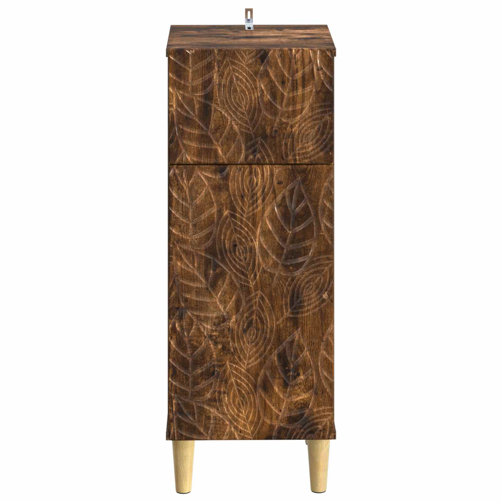 vidaXL Bathroom Storage Cainet DELFT Smoked Oak 30 x 31 x 80 cm 4