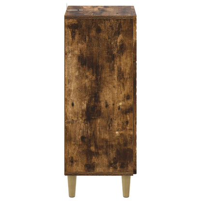 vidaXL Bathroom Storage Cainet DELFT Smoked Oak 30 x 31 x 80 cm 5