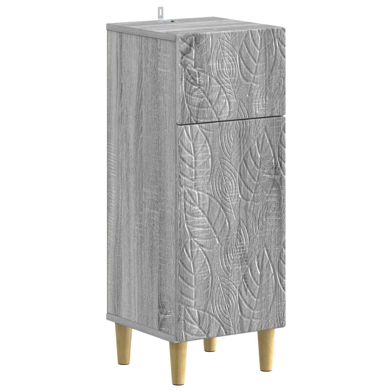 vidaXL Bathroom Storage Cainet DELFT Grey Sonoma 30 x 31 x 80 cm 2