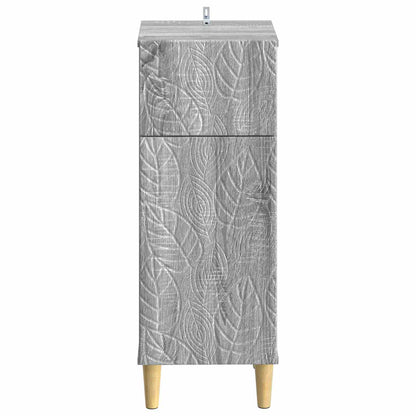 vidaXL Bathroom Storage Cainet DELFT Grey Sonoma 30 x 31 x 80 cm 4