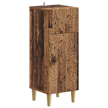 vidaXL Bathroom Storage Cainet DELFT Old Wood 30 x 31 x 80 cm 2