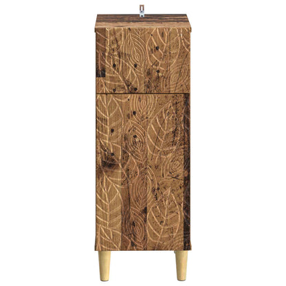 vidaXL Bathroom Storage Cainet DELFT Old Wood 30 x 31 x 80 cm 4