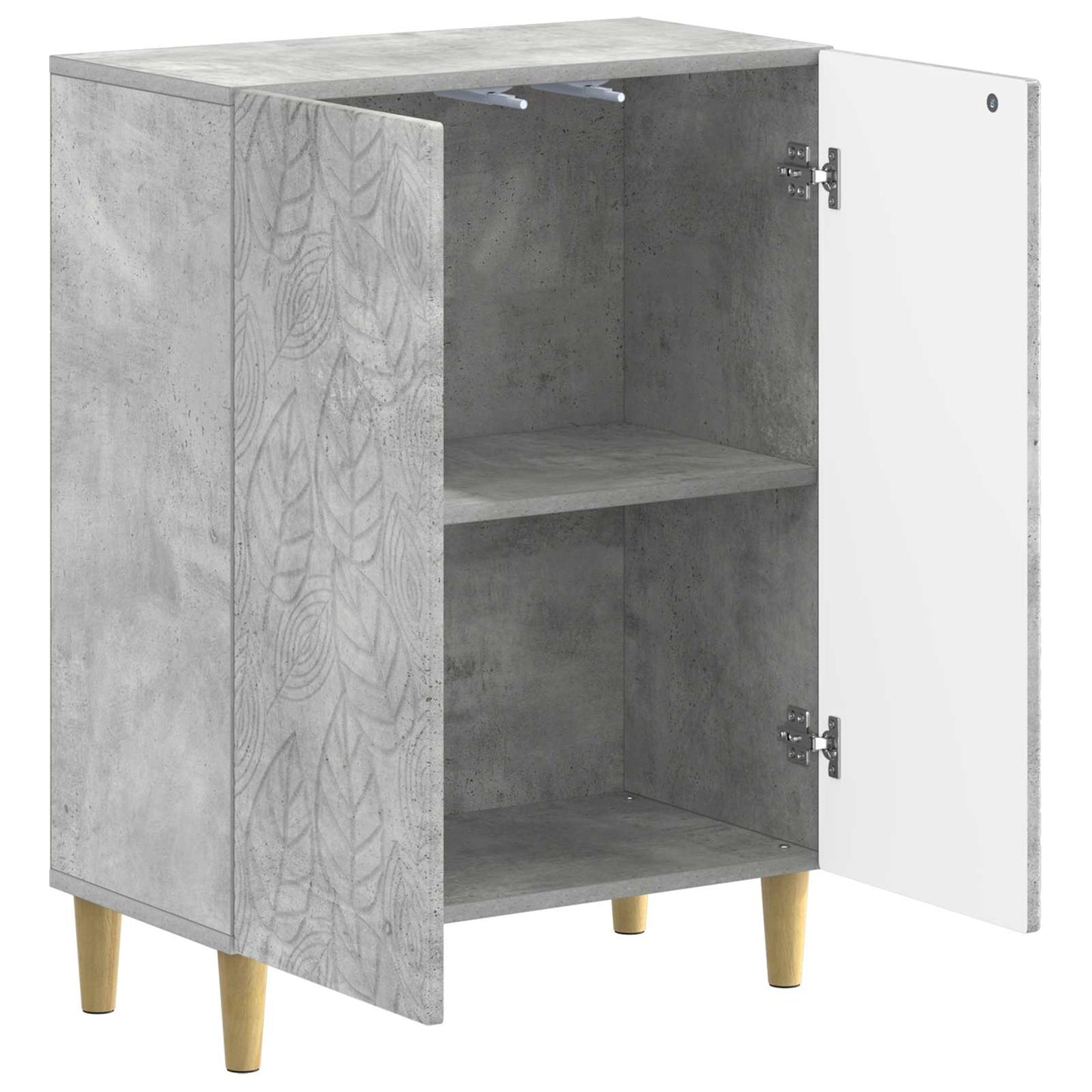 vidaXL Bathroom Storage Cainet DELFT Concrete Grey 59.5 x 31 x 80 cm 3