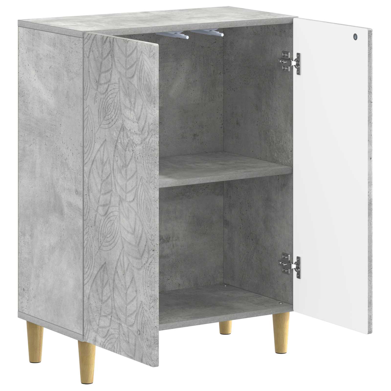 vidaXL Bathroom Storage Cainet DELFT Concrete Grey 59.5 x 31 x 80 cm 3