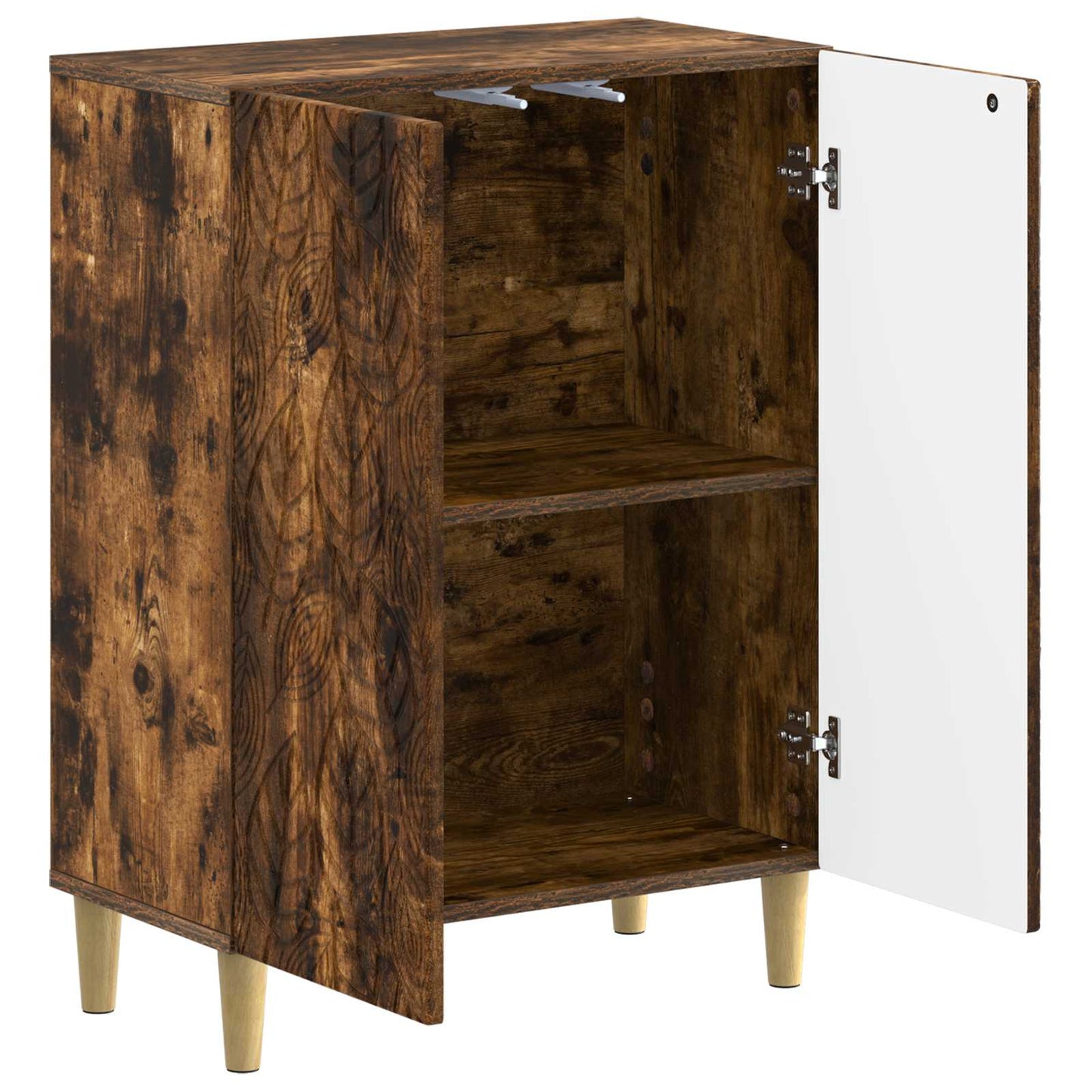 vidaXL Bathroom Storage Cainet DELFT Smoked Oak 59.5 x 31 x 80 cm 3