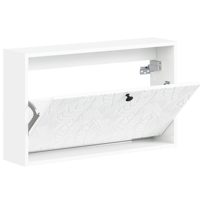 vidaXL Wall-Mounted Shoe Cabinet DELFT 71 x 17 x 43 cm Engineered Wood 3