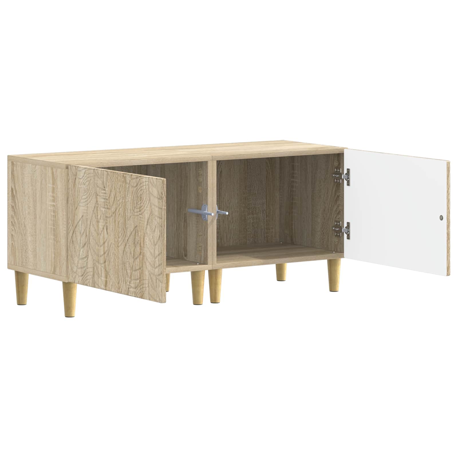 vidaXL TV Cabinet Sonoma Oak Engineered Wood 3