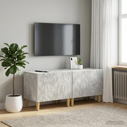 vidaXL TV Cabinet Concrete Grey Engineered Wood 1