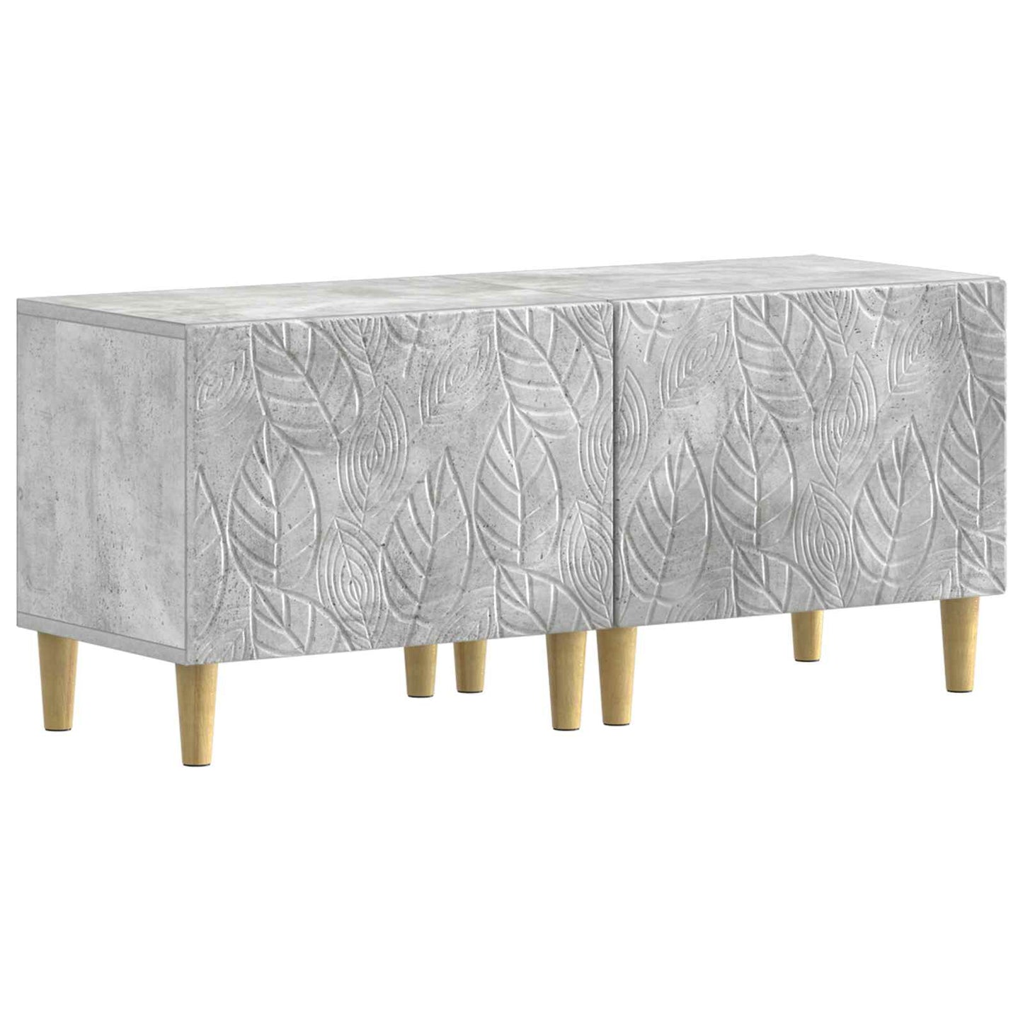 vidaXL TV Cabinet Concrete Grey Engineered Wood 2