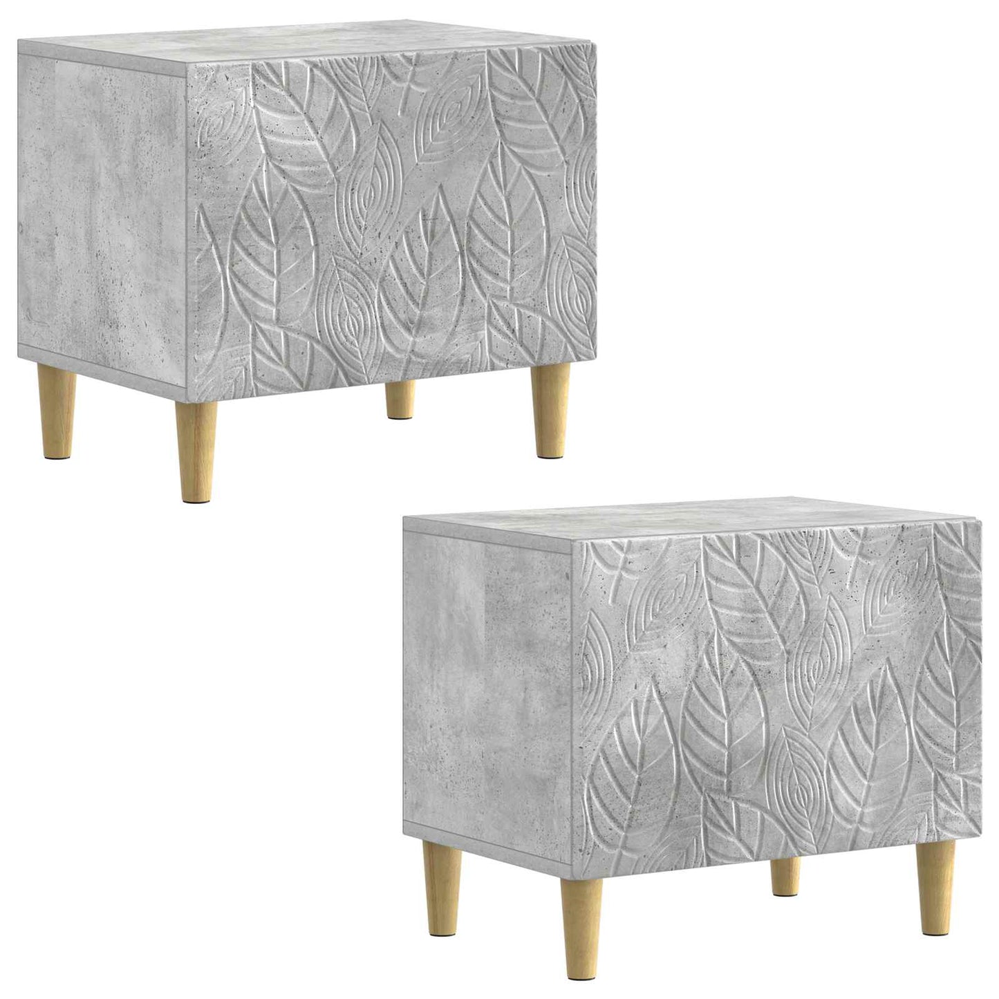 vidaXL TV Cabinet Concrete Grey Engineered Wood 4