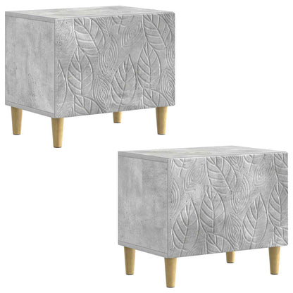 vidaXL TV Cabinet Concrete Grey Engineered Wood 4
