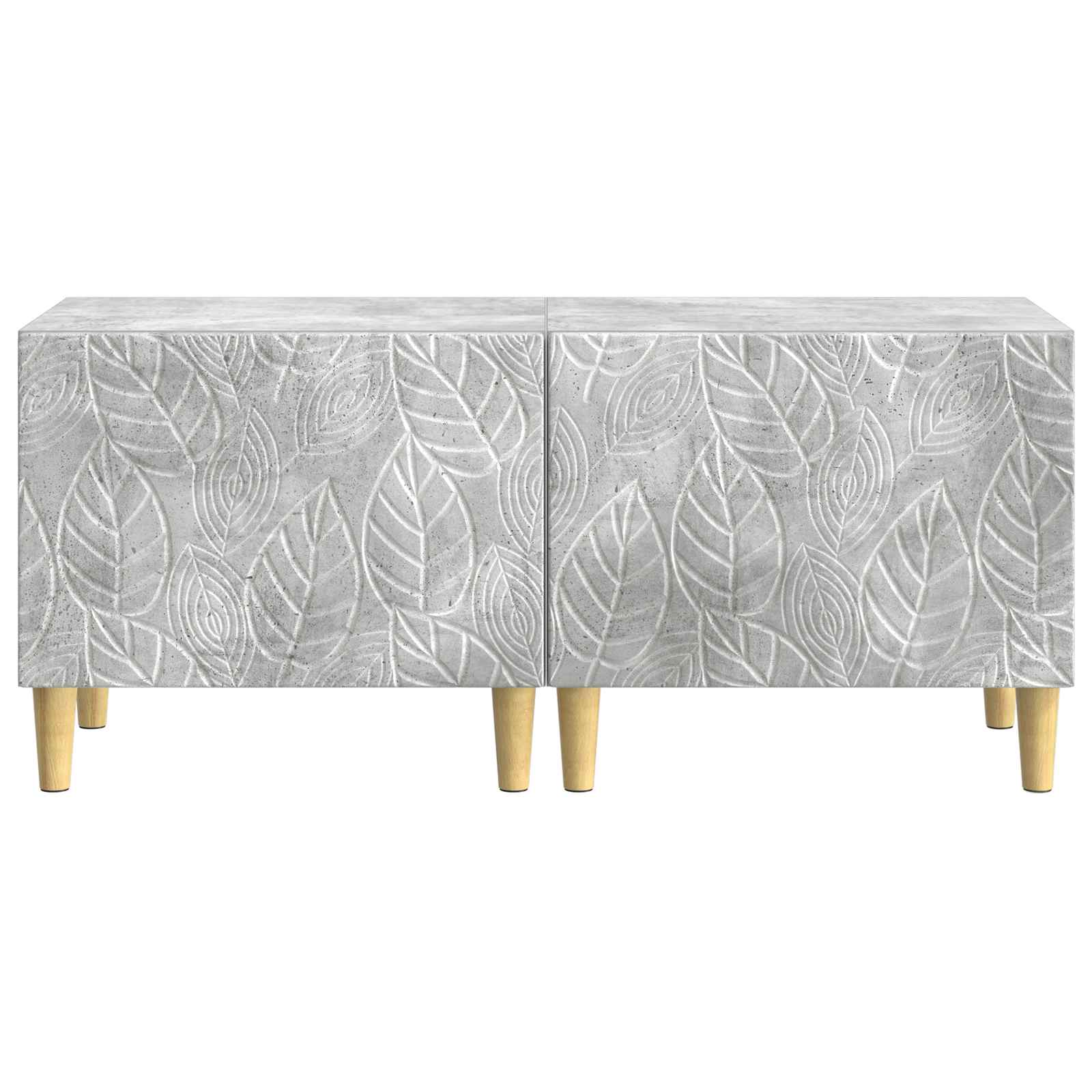 vidaXL TV Cabinet Concrete Grey Engineered Wood 5