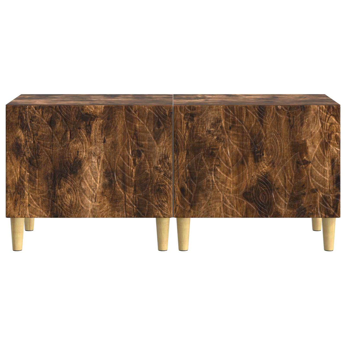 vidaXL TV Cabinet Smoked Oak Engineered Wood 5
