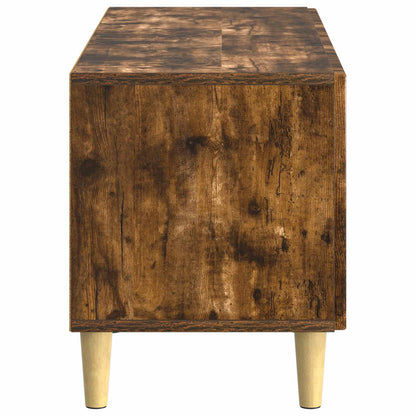 vidaXL TV Cabinet Smoked Oak Engineered Wood 6