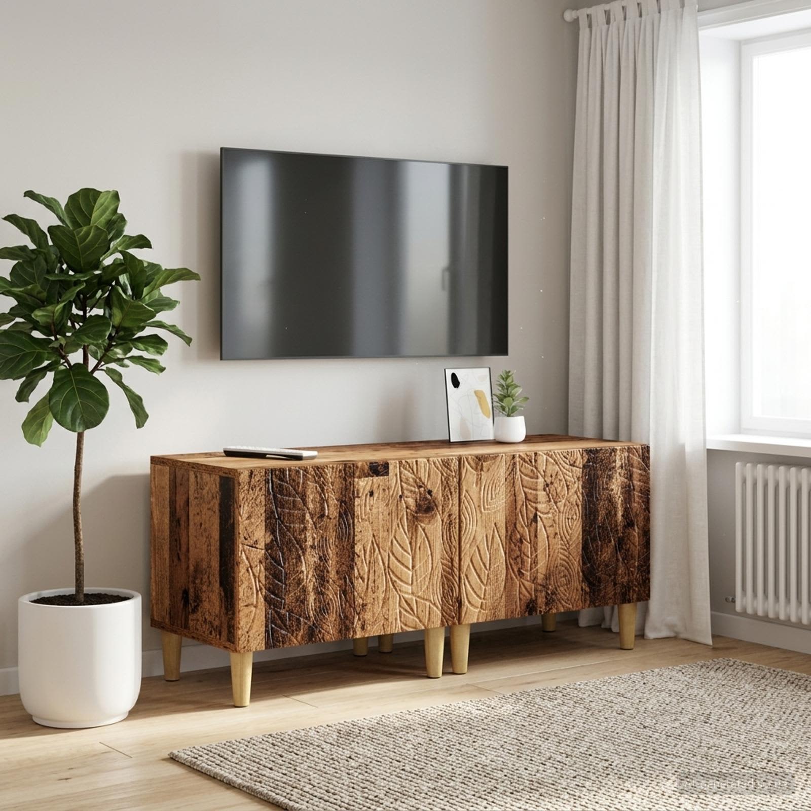 vidaXL TV Cabinet Old Wood Engineered Wood 1