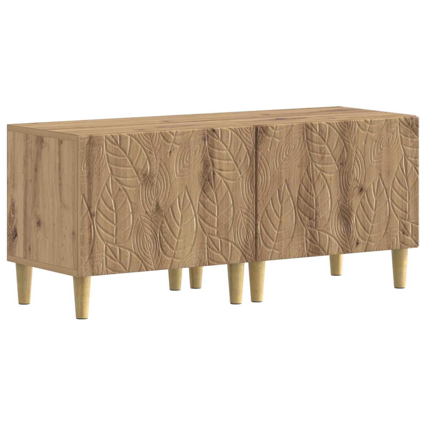 vidaXL TV Cabinet Artisan Oak Engineered Wood 2