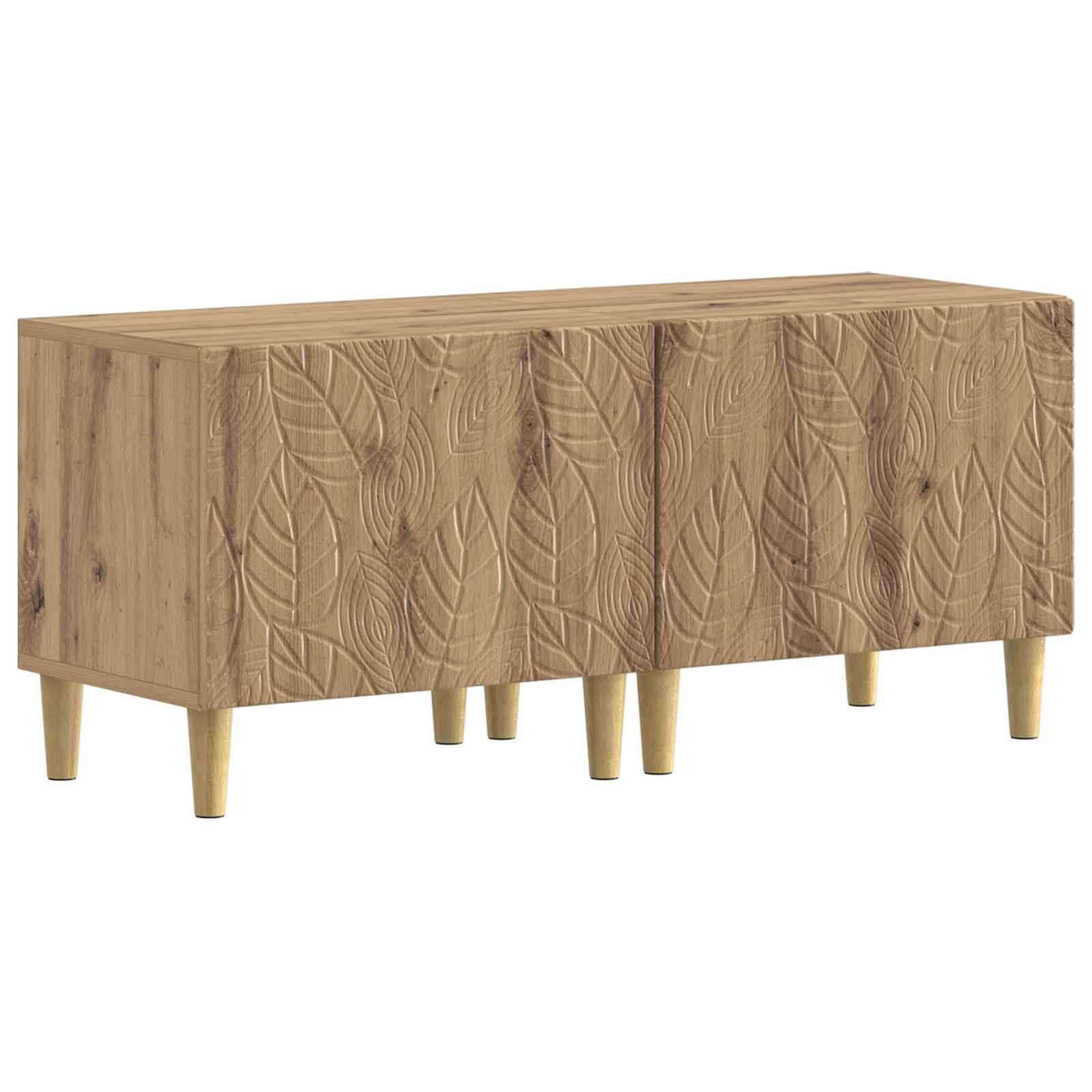 vidaXL TV Cabinet Artisan Oak Engineered Wood 2