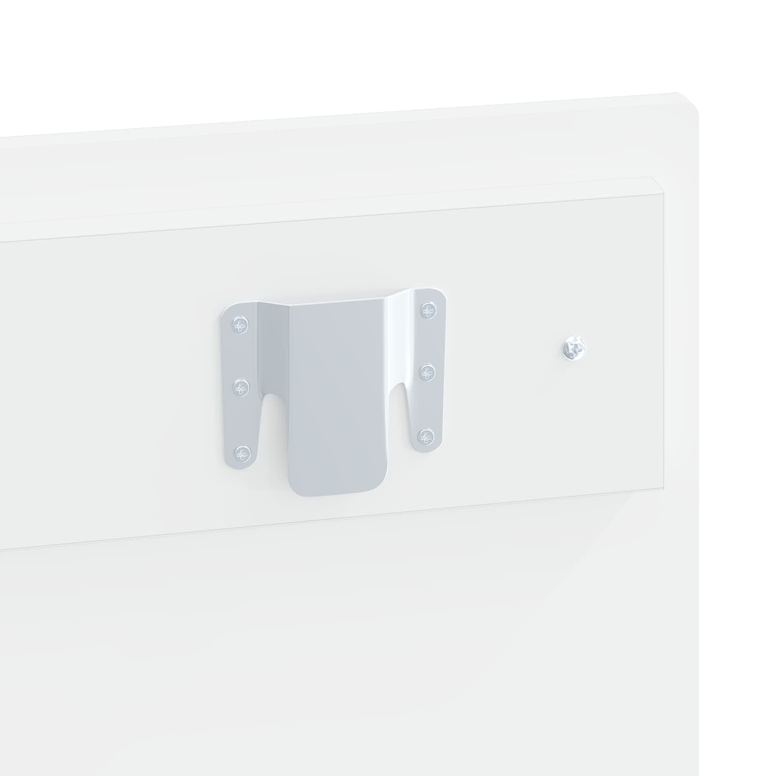 vidaXL Wall-Mounted Headboard DELFT White Engineered Wood 6
