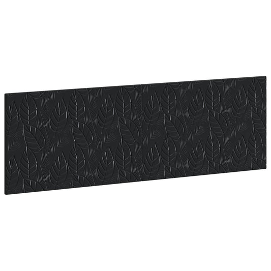 vidaXL Wall-Mounted Headboard DELFT Black Engineered Wood 2