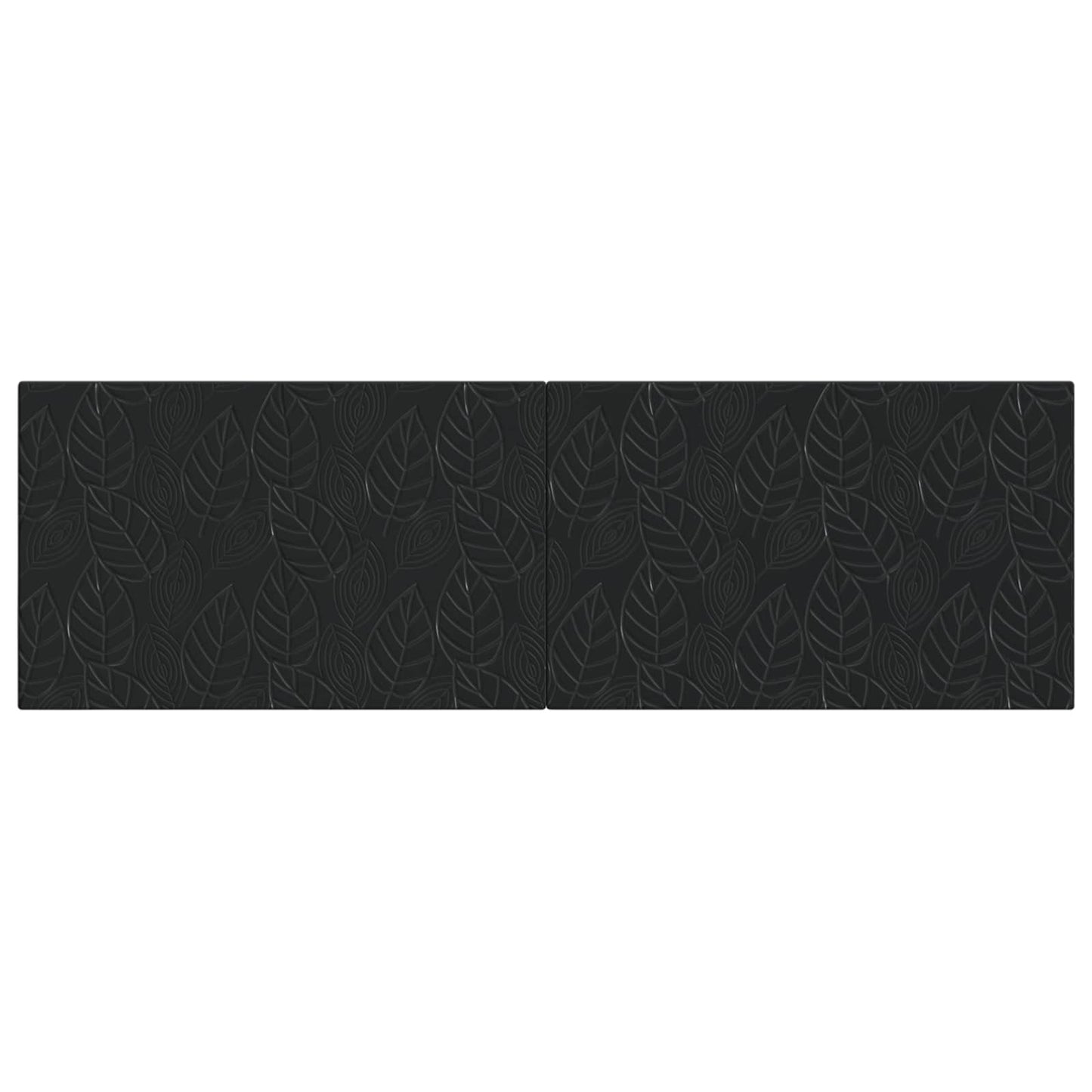 vidaXL Wall-Mounted Headboard DELFT Black Engineered Wood 3