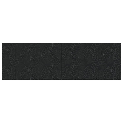 vidaXL Wall-Mounted Headboard DELFT Black Engineered Wood 3