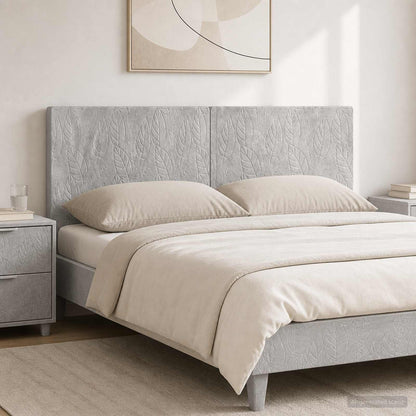 vidaXL Wall-Mounted Headboard DELFT Concrete Grey Engineered Wood 1