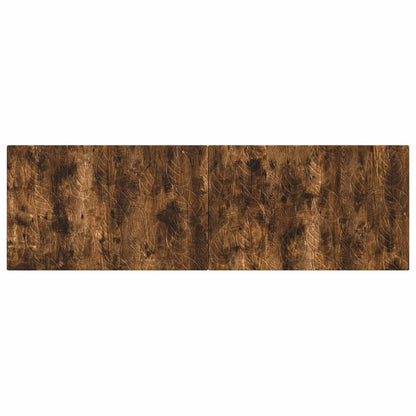 vidaXL Wall-Mounted Headboard DELFT Smoked Oak Engineered Wood 3