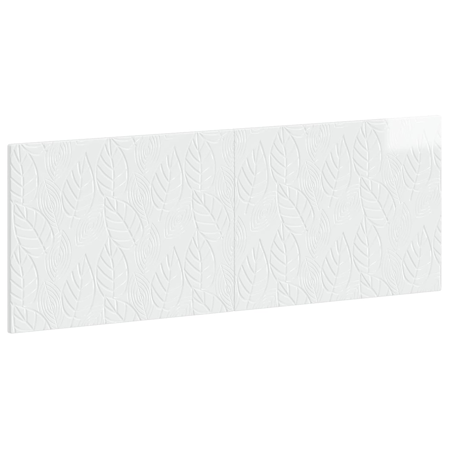 vidaXL Wall-Mounted Headboard DELFT High Gloss White Engineered Wood 2
