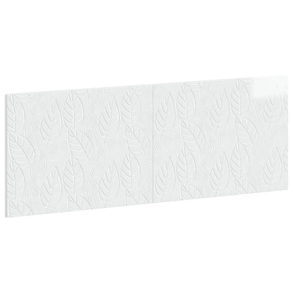 vidaXL Wall-Mounted Headboard DELFT High Gloss White Engineered Wood 2
