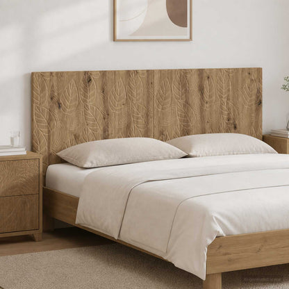 vidaXL Wall-Mounted Headboard DELFT Artisan Oak Engineered Wood 1