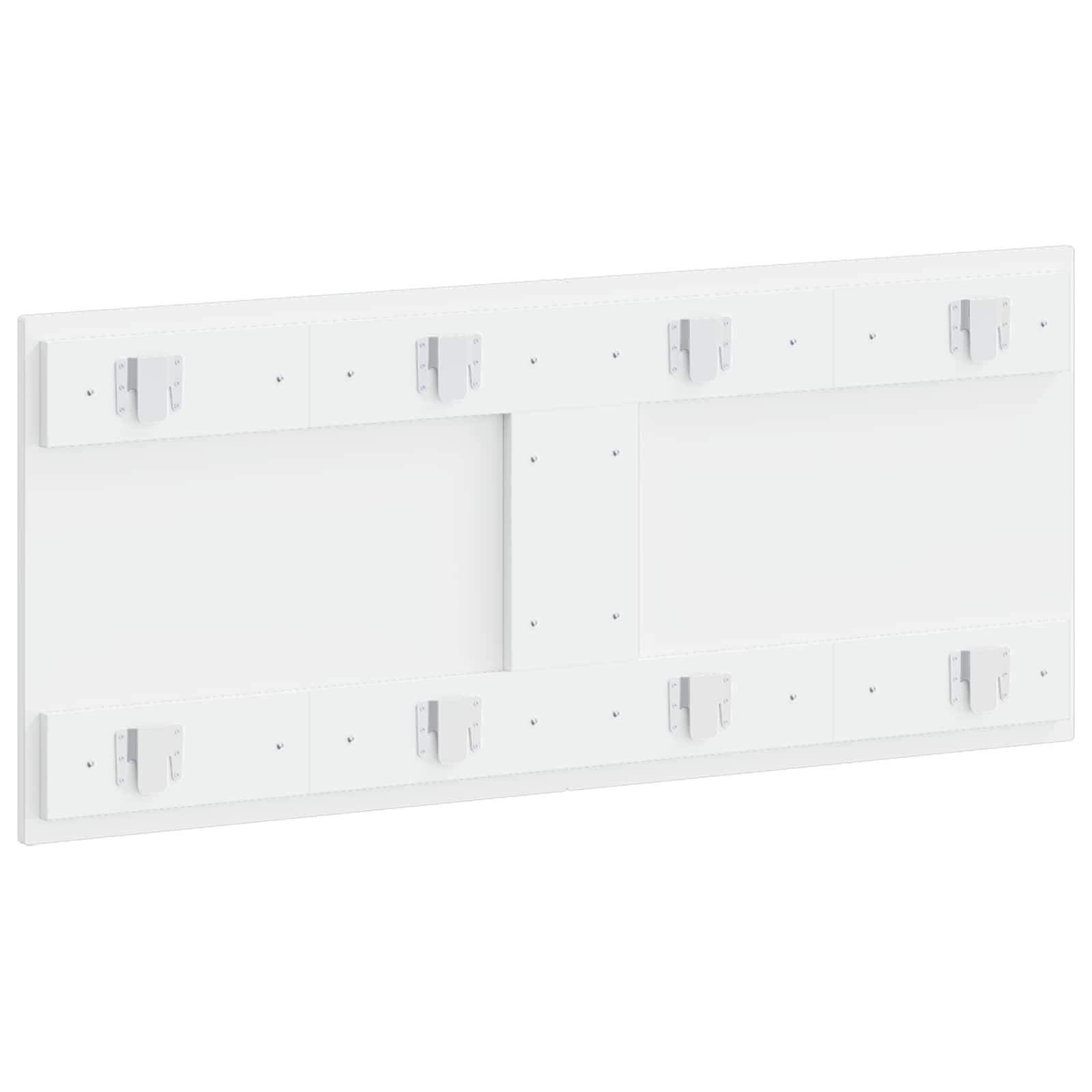 vidaXL Wall-Mounted Headboard DELFT White Engineered Wood 5