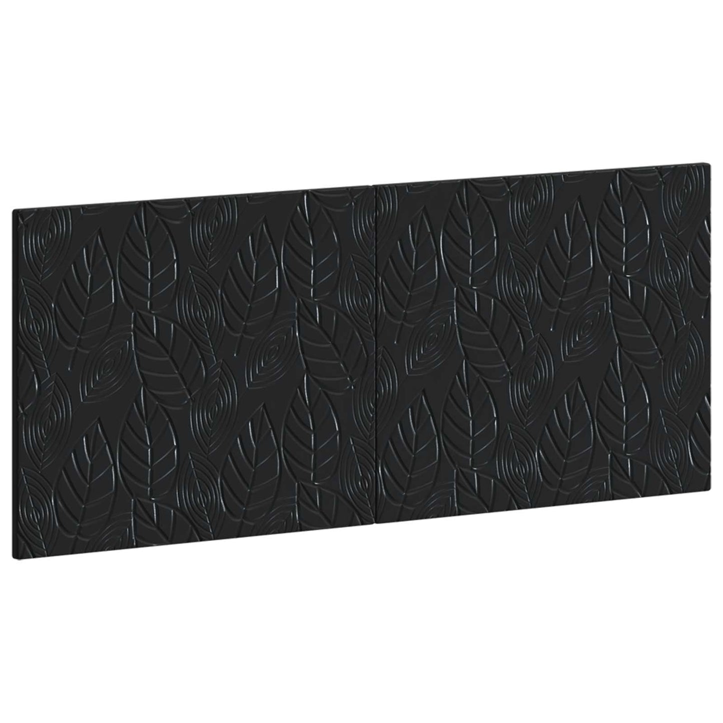 vidaXL Wall-Mounted Headboard DELFT Black Engineered Wood 2