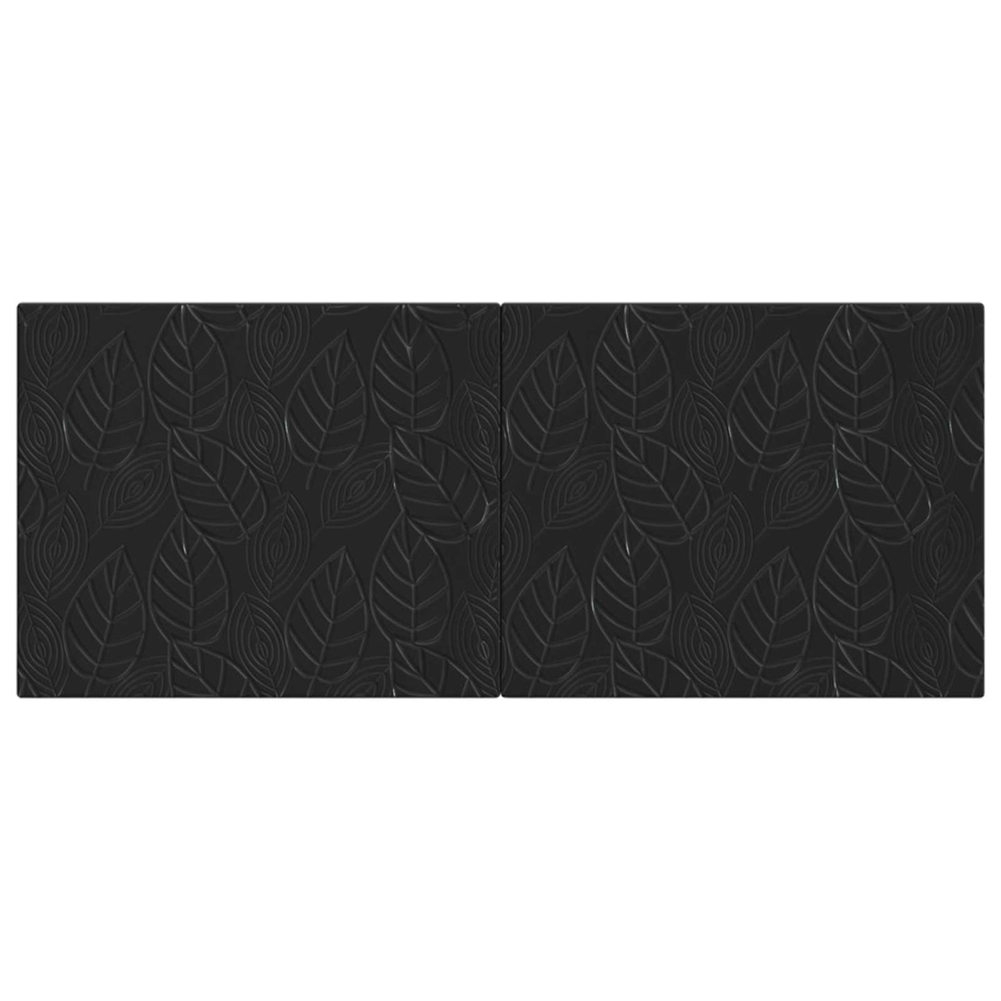 vidaXL Wall-Mounted Headboard DELFT Black Engineered Wood 3