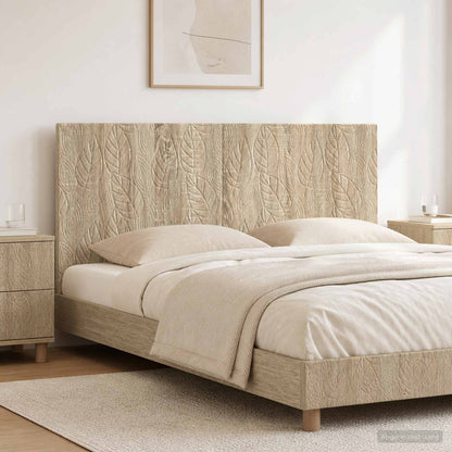 vidaXL Wall-Mounted Headboard DELFT Sonoma Oak Engineered Wood 1