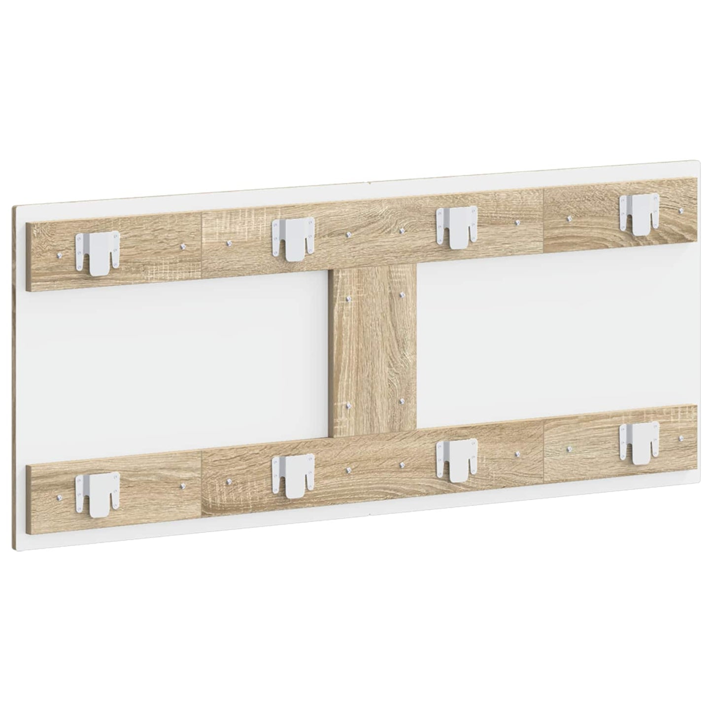 vidaXL Wall-Mounted Headboard DELFT Sonoma Oak Engineered Wood 5