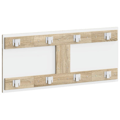 vidaXL Wall-Mounted Headboard DELFT Sonoma Oak Engineered Wood 5