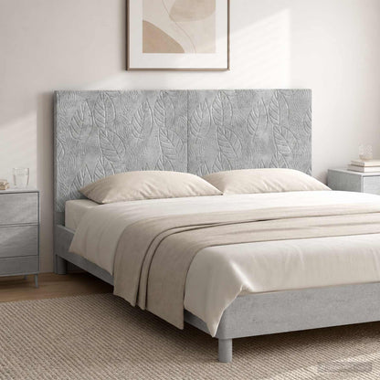 vidaXL Wall-Mounted Headboard DELFT Concrete Grey Engineered Wood 1