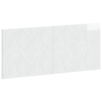 vidaXL Wall-Mounted Headboard DELFT High Gloss White Engineered Wood 2
