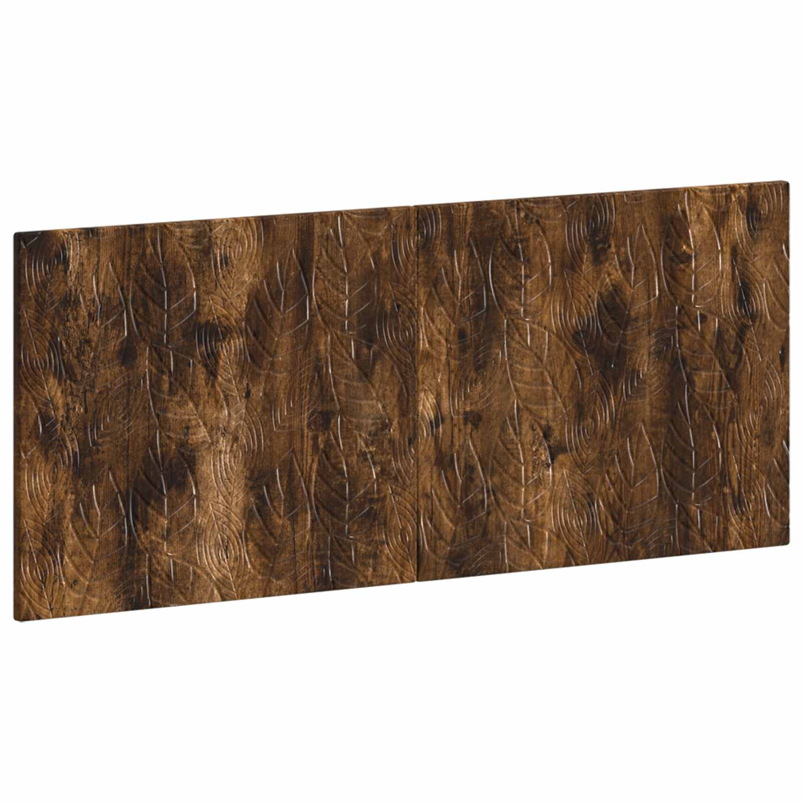 vidaXL Wall-Mounted Headboard DELFT Smoked Oak Engineered Wood 2