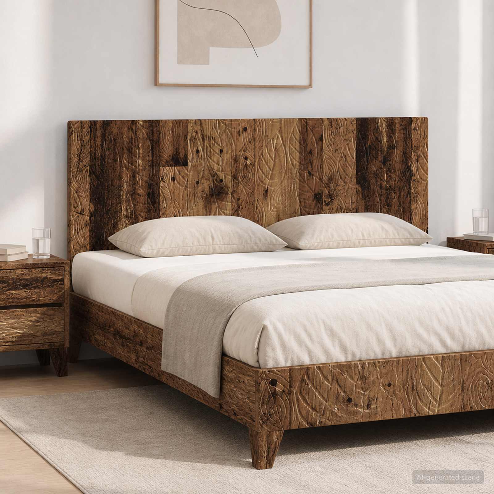vidaXL Wall-Mounted Headboard DELFT Old Wood Engineered Wood 1