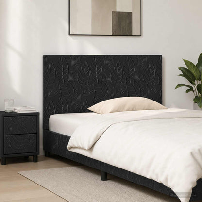 vidaXL Wall-Mounted Headboard DELFT Black Engineered Wood 1