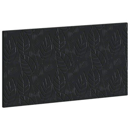 vidaXL Wall-Mounted Headboard DELFT Black Engineered Wood 2