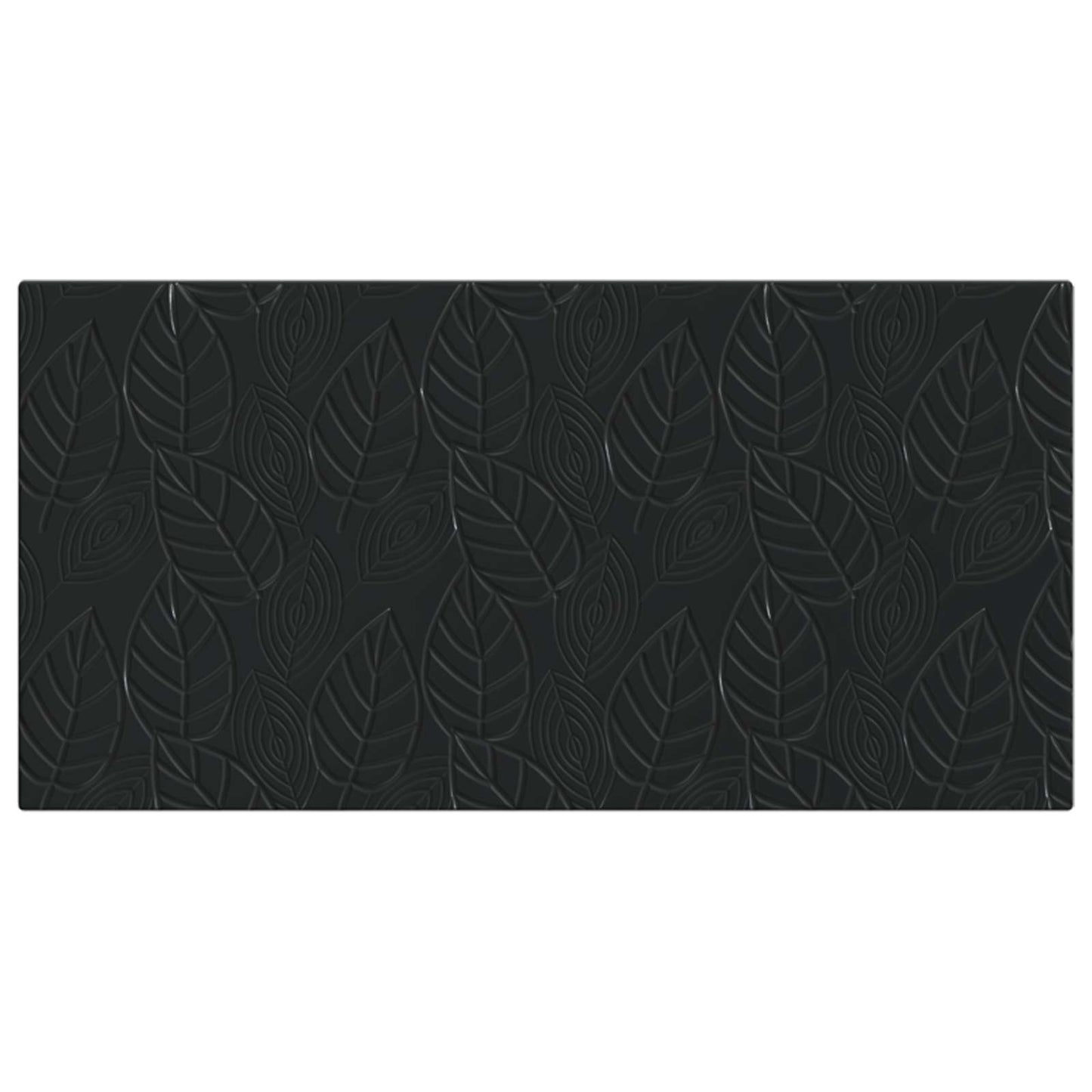 vidaXL Wall-Mounted Headboard DELFT Black Engineered Wood 3